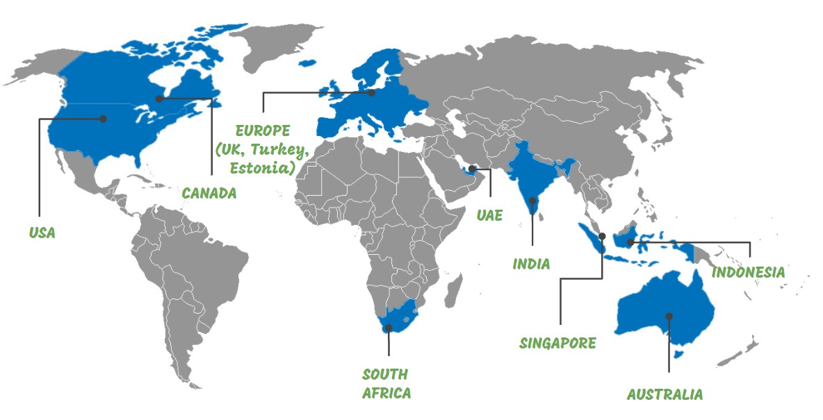 Our Global Clientale Presence